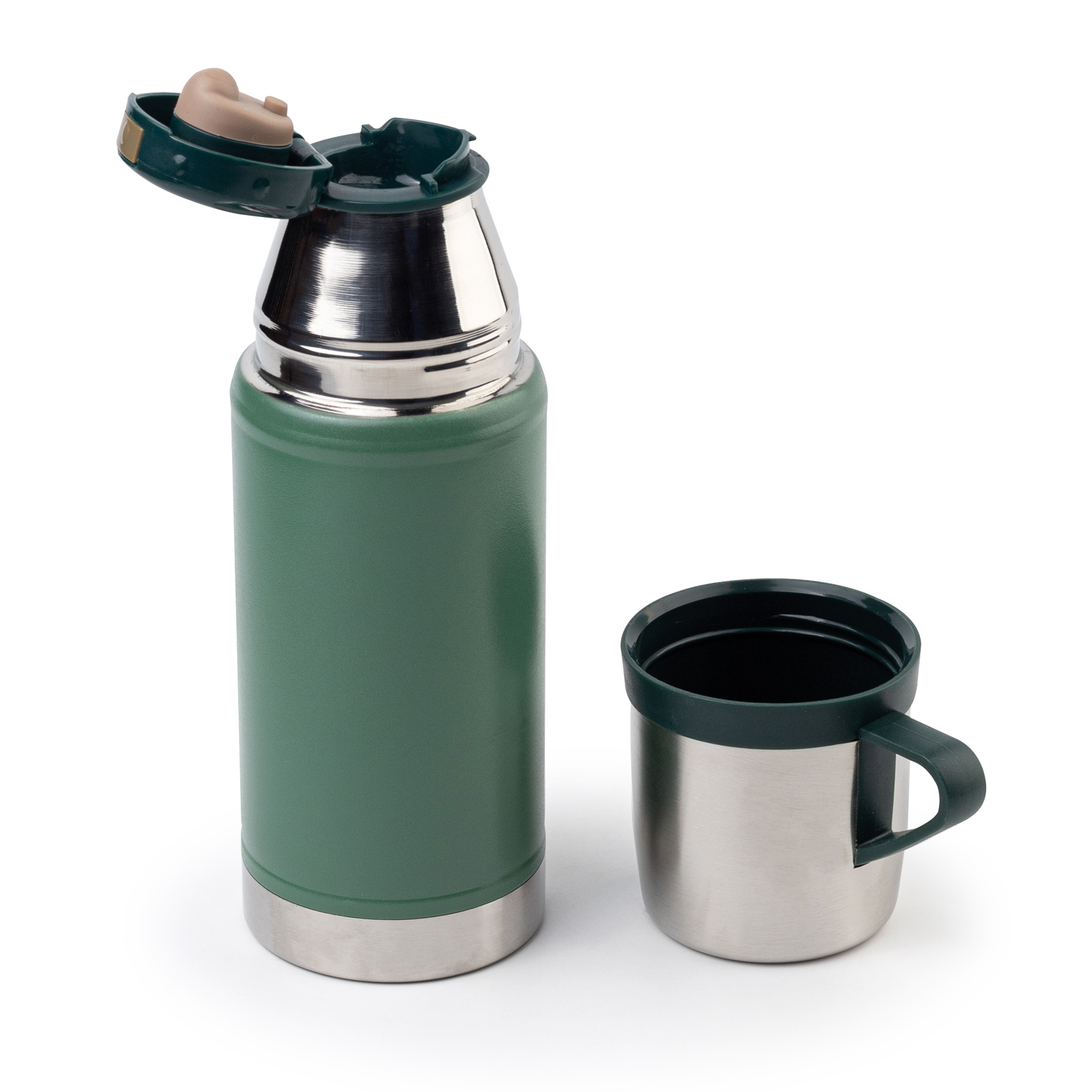 KARTEPE YEŞİL 500 ML BARDAKLI TERMOS - Resim 2