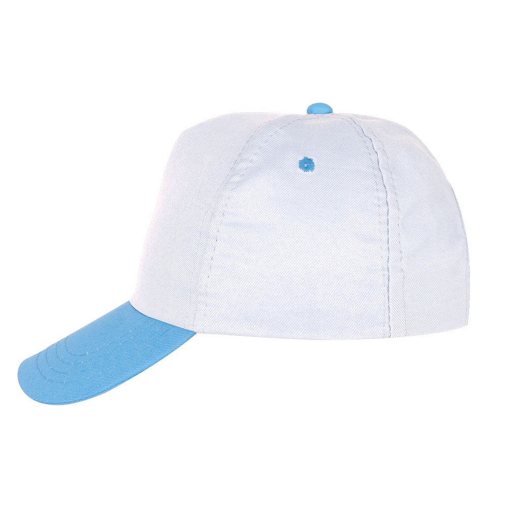 PAPATYA BEYAZ-TURKUAZ POLYESTER ŞAPKA - Resim 3