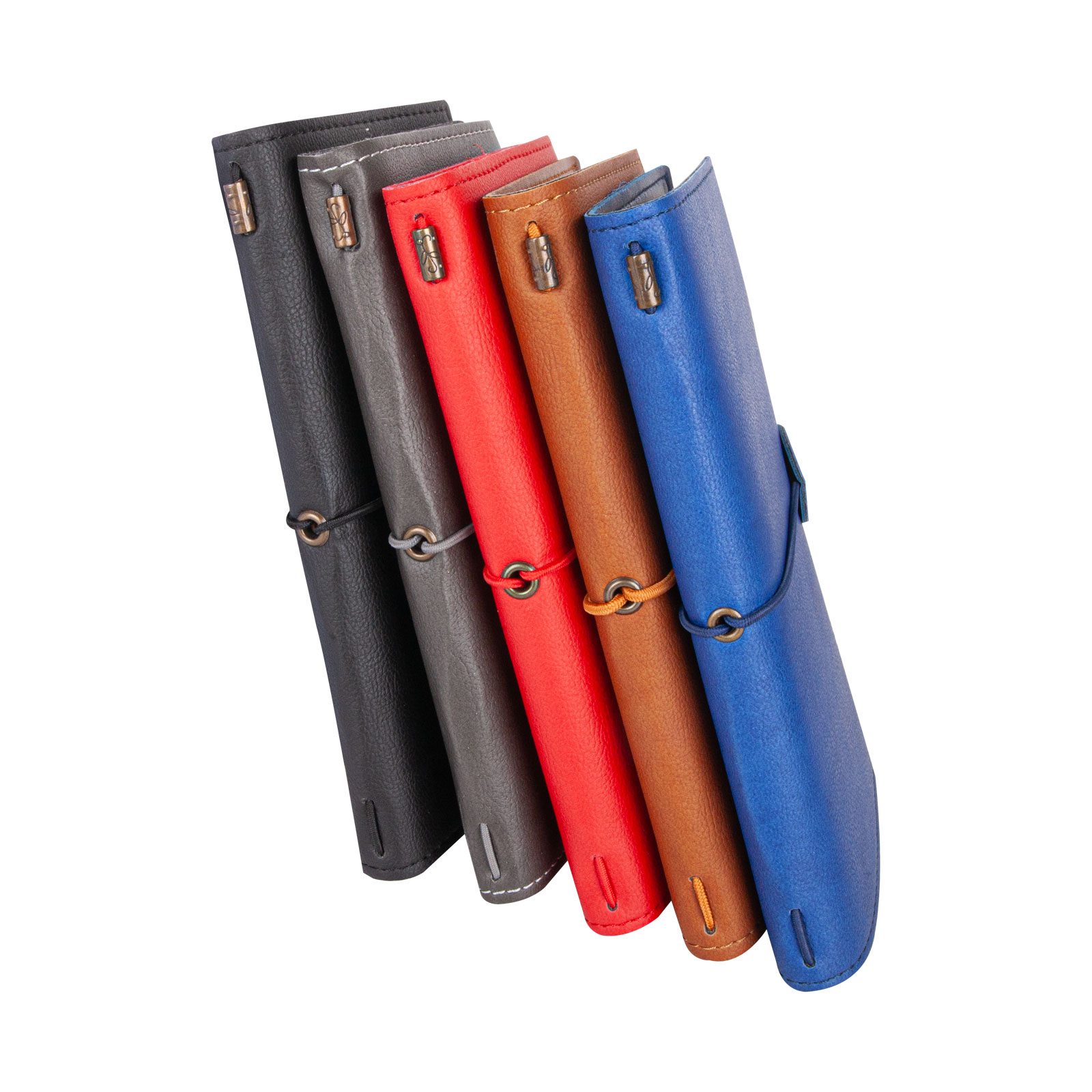 KUĞULU KAHVERENGİ TARİHSİZ DEFTER (11,5X20 CM) - Resim 3
