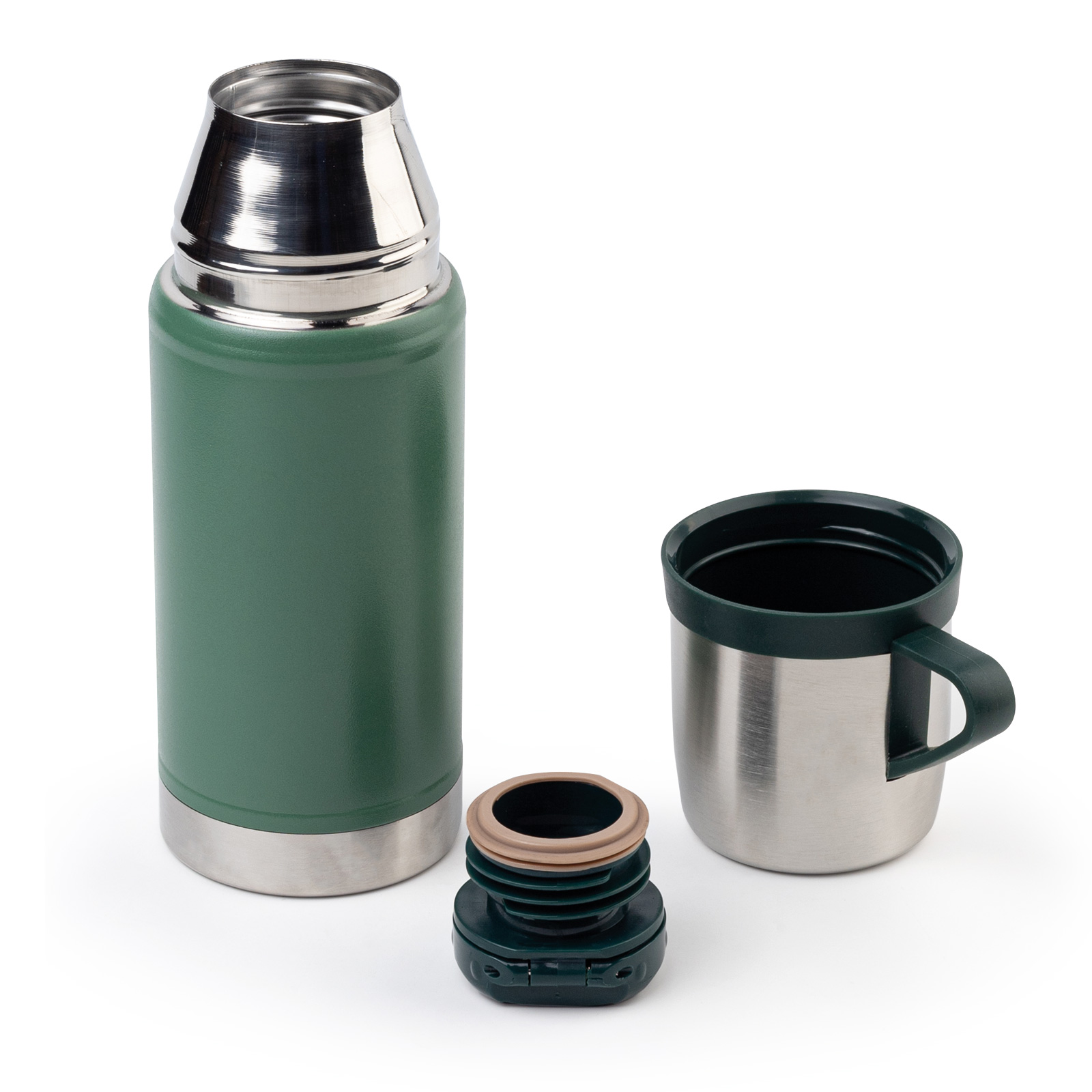 KARTEPE YEŞİL 500 ML BARDAKLI TERMOS - Resim 3