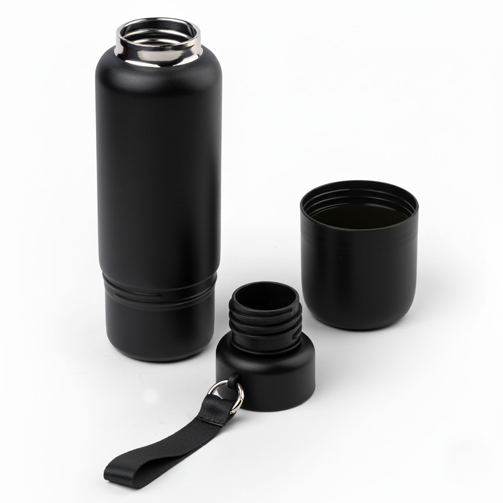 ULUDAĞ SİYAH 500 ML BARDAKLI TERMOS - Resim 2