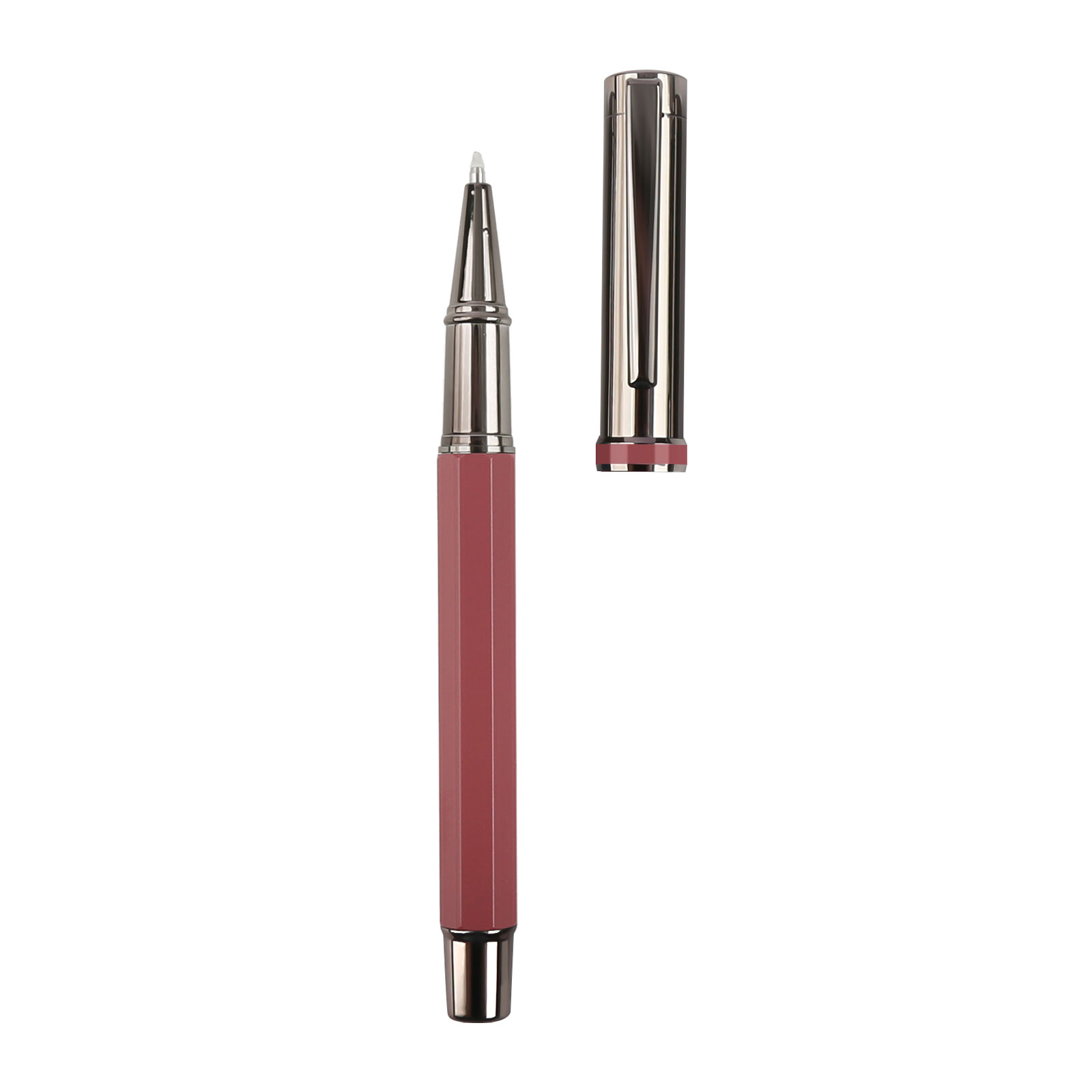 AVANOS KIRMIZI METAL ROLLER KALEM  - Resim 2
