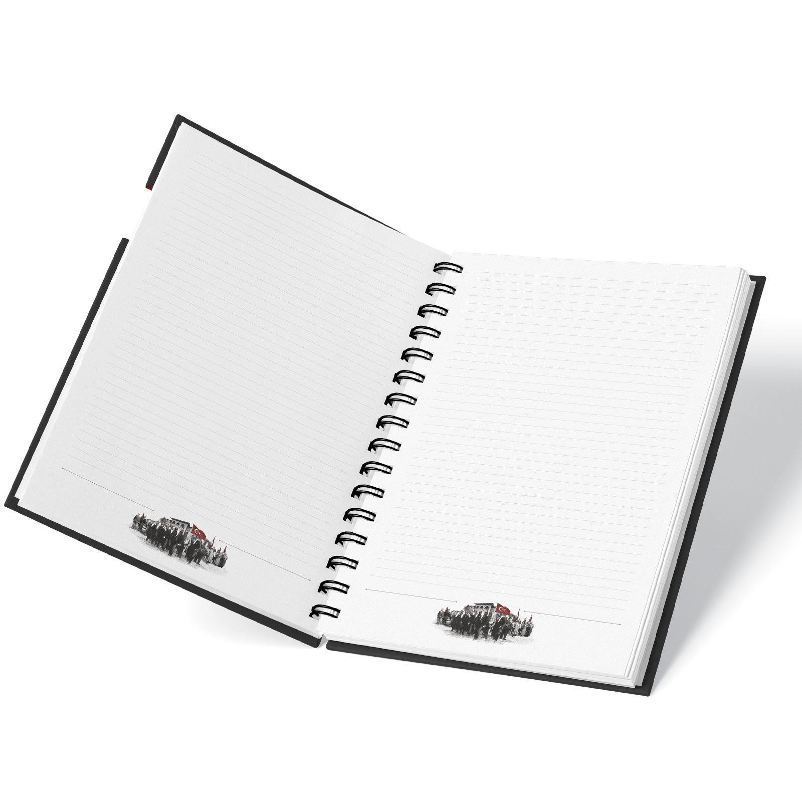 PARLA KUŞE MUKAVVA SIVAMA SPİRALLİ DEFTER (15X21CM) - Resim 2