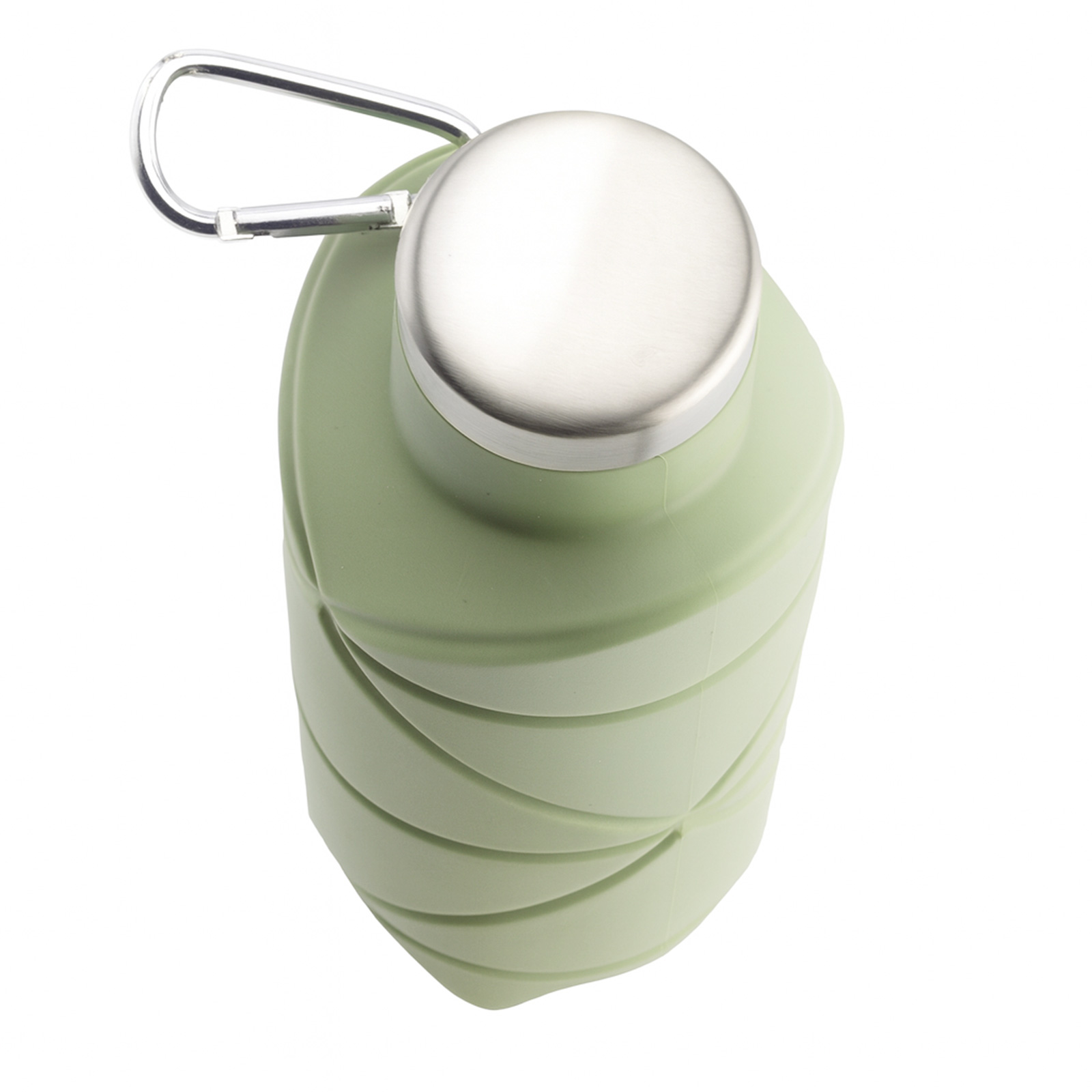AYDENİZ YEŞİL 700 ML KATLANABİLİR SİLİKON MATARA - Resim 3