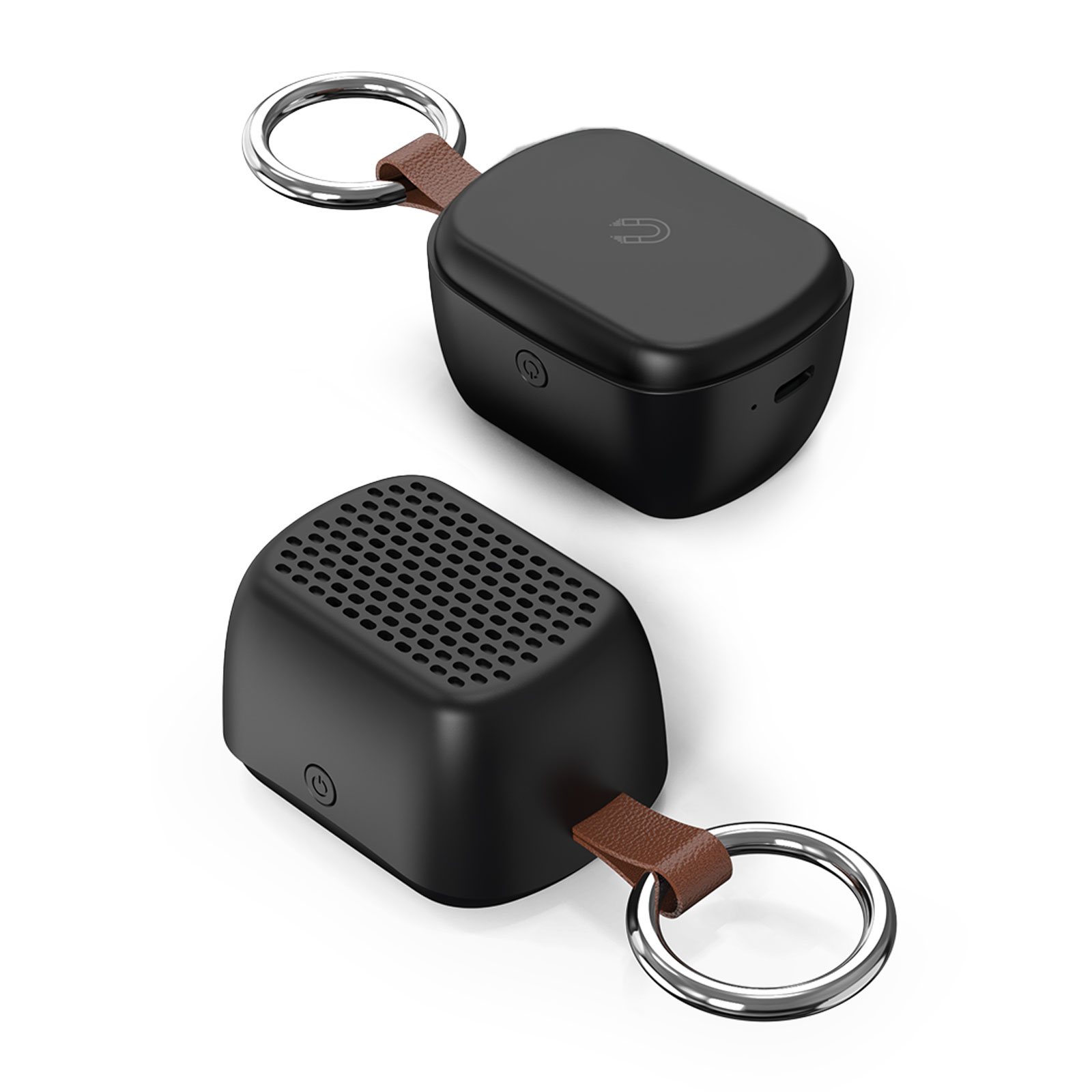 AVAZ SİYAH BLUETOOTH MIKNATISLI IŞIKLI HOPARLÖR - Resim 2