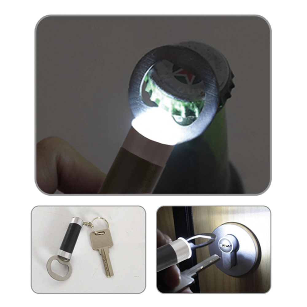 PIRILTI SİYAH LED AÇACAKLI EL FENERİ - Resim 2