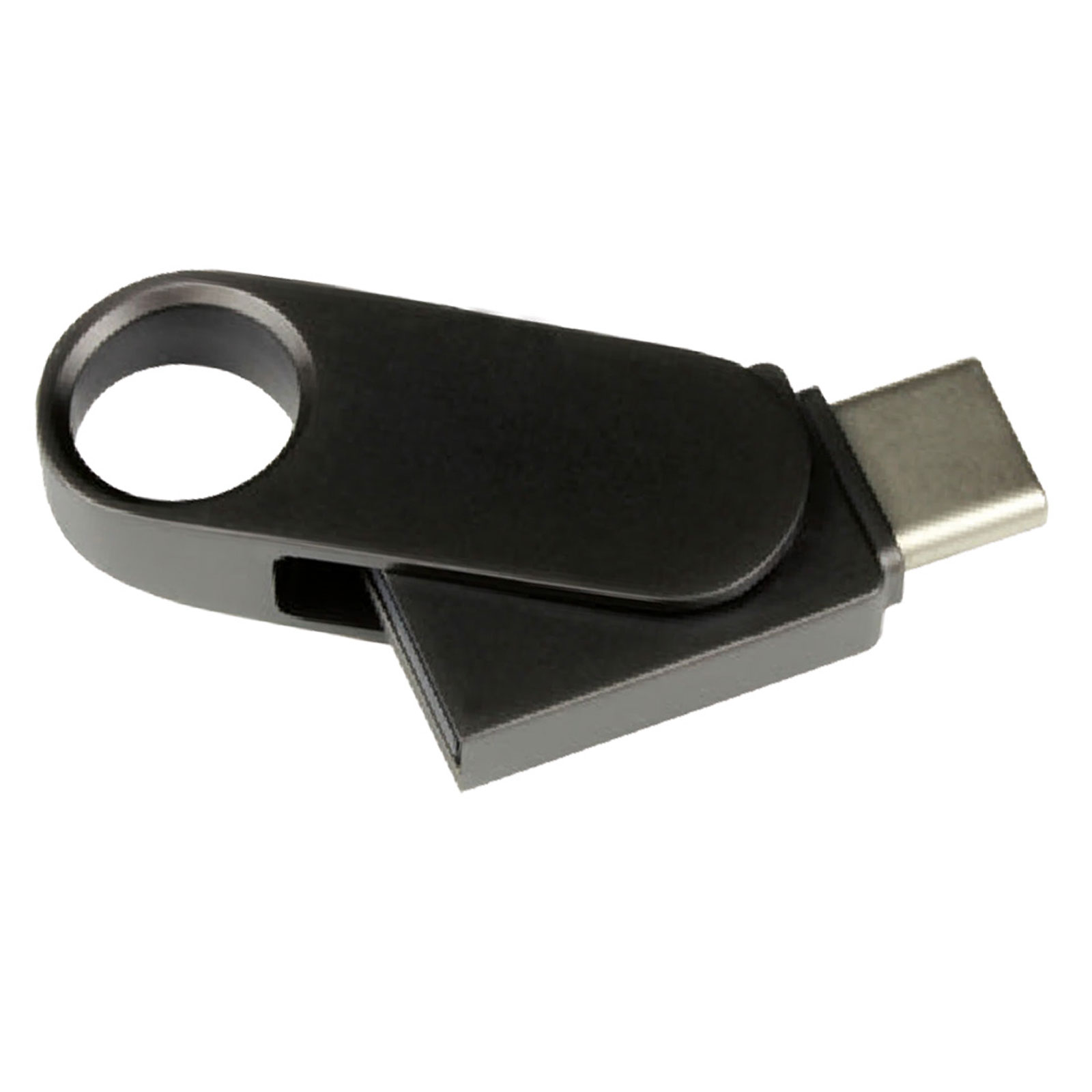 BOLKAR SİYAH 16GB MİNİ TYPE-C OTG METAL USB BELLEK - Resim 2