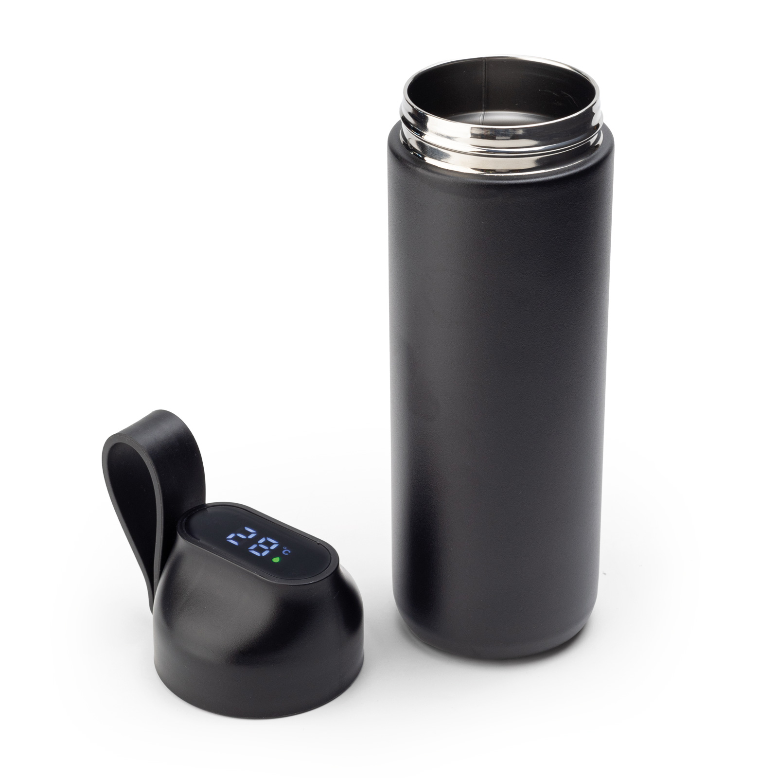 KEBAN SİYAH 600 ML DERECELİ TERMOS - Resim 2