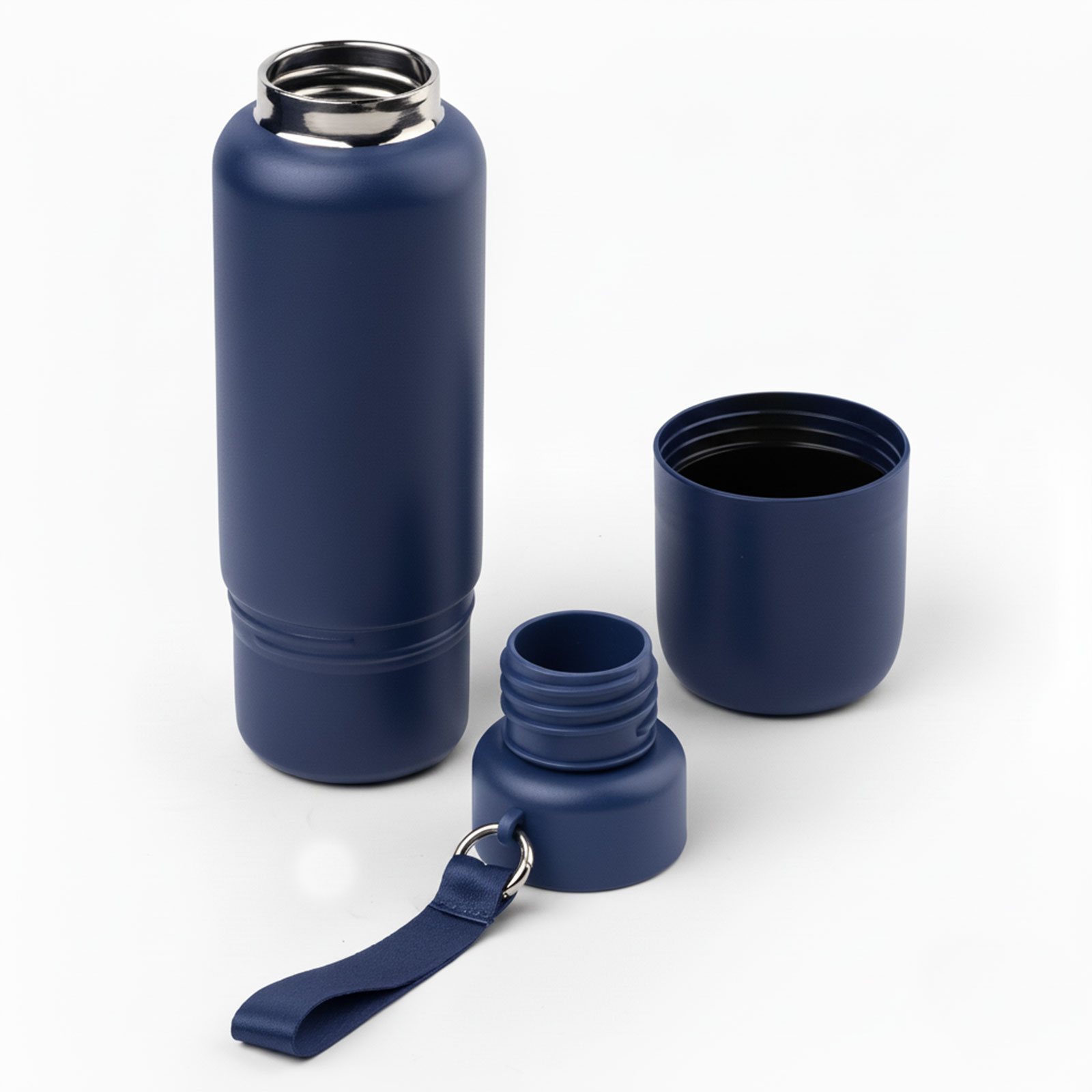 ULUDAĞ LACİVERT 500 ML BARDAKLI TERMOS - Resim 2