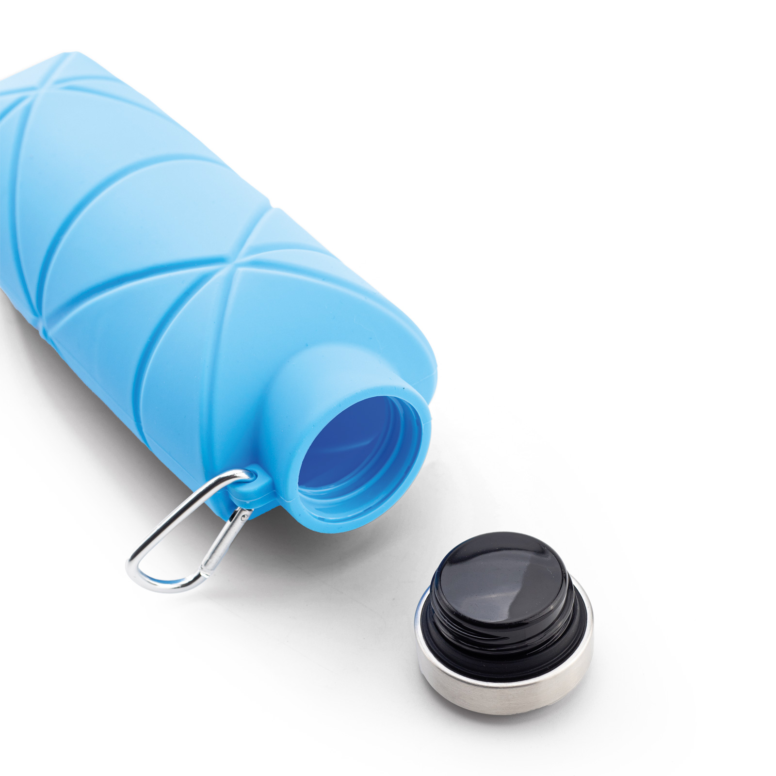 AYDENİZ LACİVERT 700 ML KATLANABİLİR SİLİKON MATARA - Resim 4